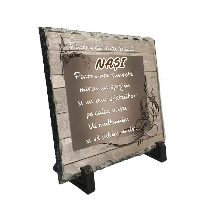 Pentru cei mai buni nasii..., personalizata, cu mesaj model pa043